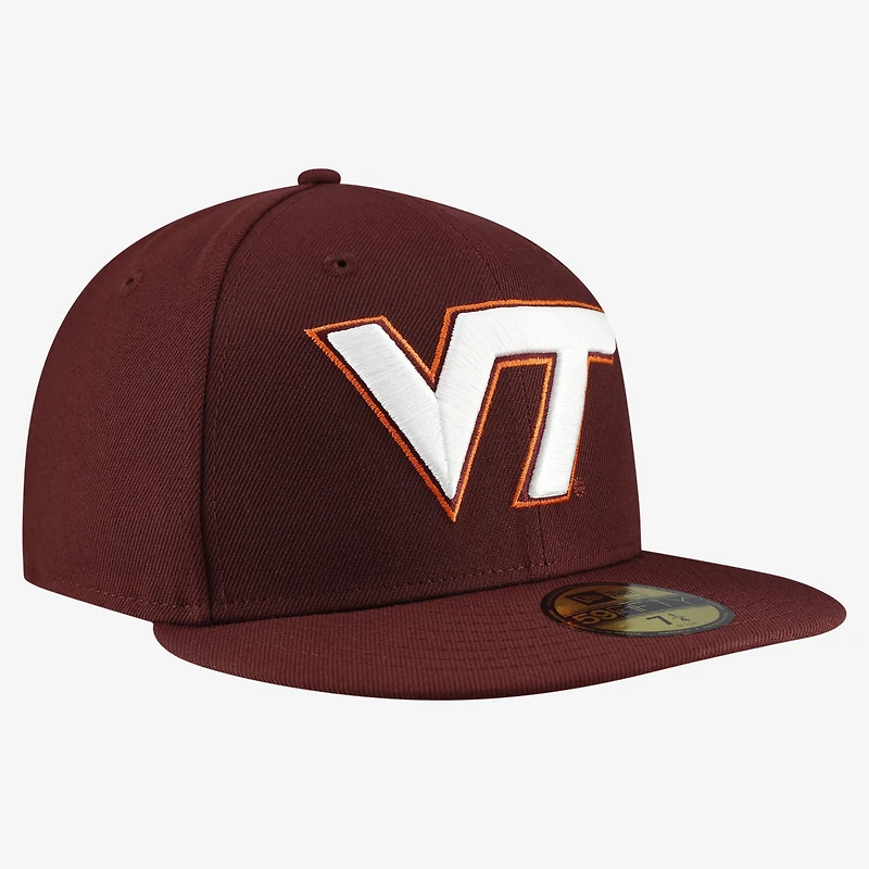Men's New Era Maroon Virginia Tech Hokies Core 59FIFTY Fitted Hat