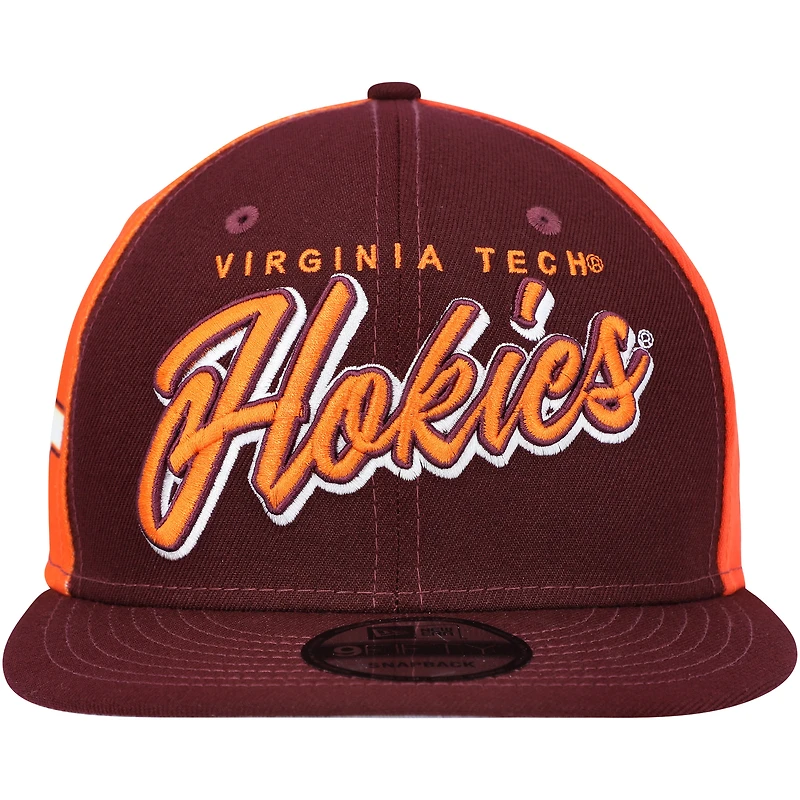 Men's New Era  Maroon Virginia Tech Hokies Outright 9FIFTY Snapback Hat
