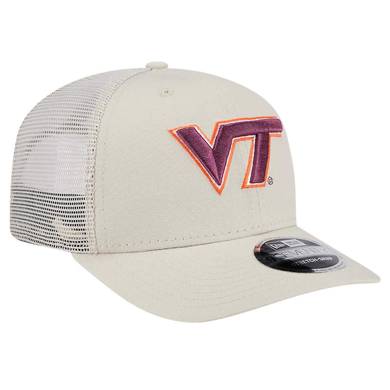 Casquette ajustable extensible à boutons-pression Virginia Tech Hokies 9SEVENTY de New Era pour homme