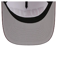 Men's New Era White/Maroon Virginia Tech Hokies Arch Two-Tone Rope 9FORTY A-Frame M-Crown Adjustable Hat
