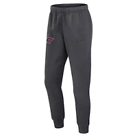 Pantalon en polaire Nike Virginia Tech Hokies Club pour homme, anthracite