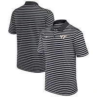 Men's Nike Black Virginia Tech Hokies Victory Stripe Performance Polo