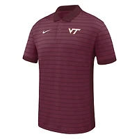 Men's Nike Garnet Virginia Tech Hokies Victory Stripe Dri-FIT Polo
