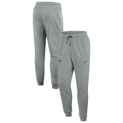Men's Nike Heather Gray Virginia Tech Hokies Basketball Practice Dri-FIT Taper Sweatpants