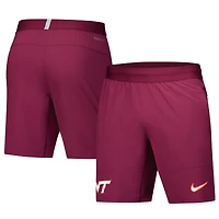 Short tissé Nike Maroon Virginia Tech Hokies 2024/25 Sideline Performance pour homme