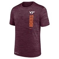 T-shirt Nike Maroon Virginia Tech Hokies 2024 Sideline Velocity Legend Performance pour homme