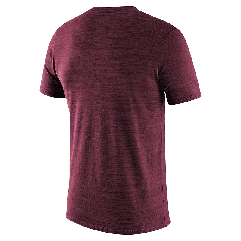 T-shirt Nike Maroon Virginia Tech Hokies 2024 Sideline Velocity Legend Performance pour homme