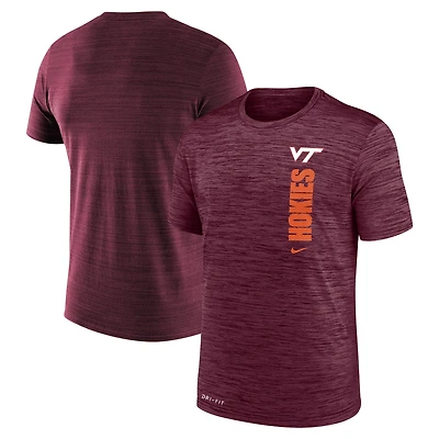 T-shirt Nike Maroon Virginia Tech Hokies 2024 Sideline Velocity Legend Performance pour homme