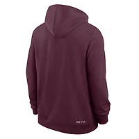 Men's Nike Maroon Virginia Tech Hokies 2025 Sideline Performance Full-Zip Hoodie