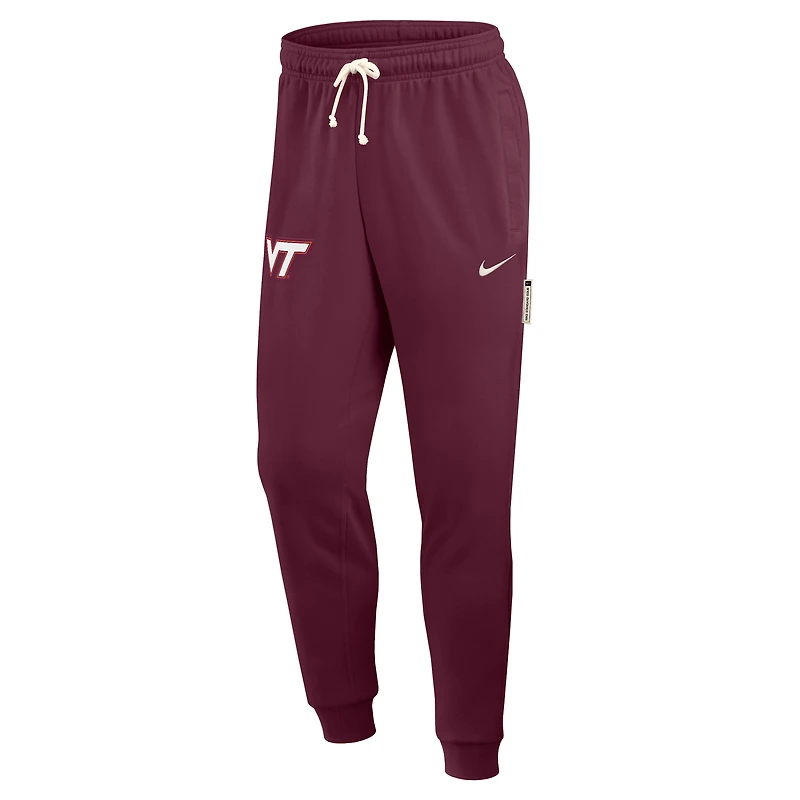 Pantalon de survêtement Nike bordeaux Virginia Tech Hokies 2025 Sideline Standard Issue Dri-FIT Taper pour homme