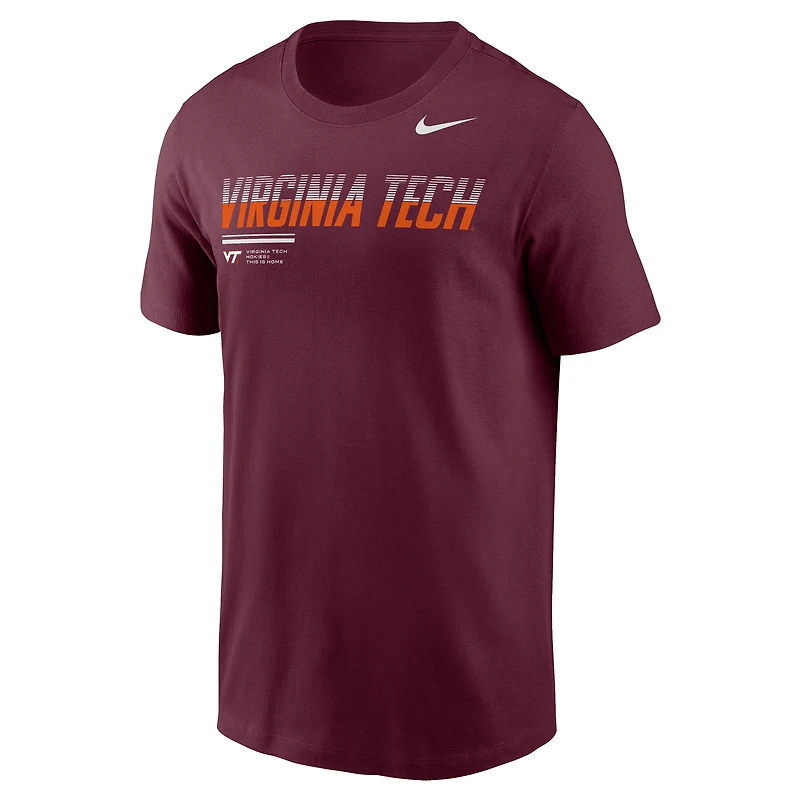 T-shirt Nike Dri-FIT Legend Virginia Tech Hokies bordeaux pour homme, édition limitée 2026.