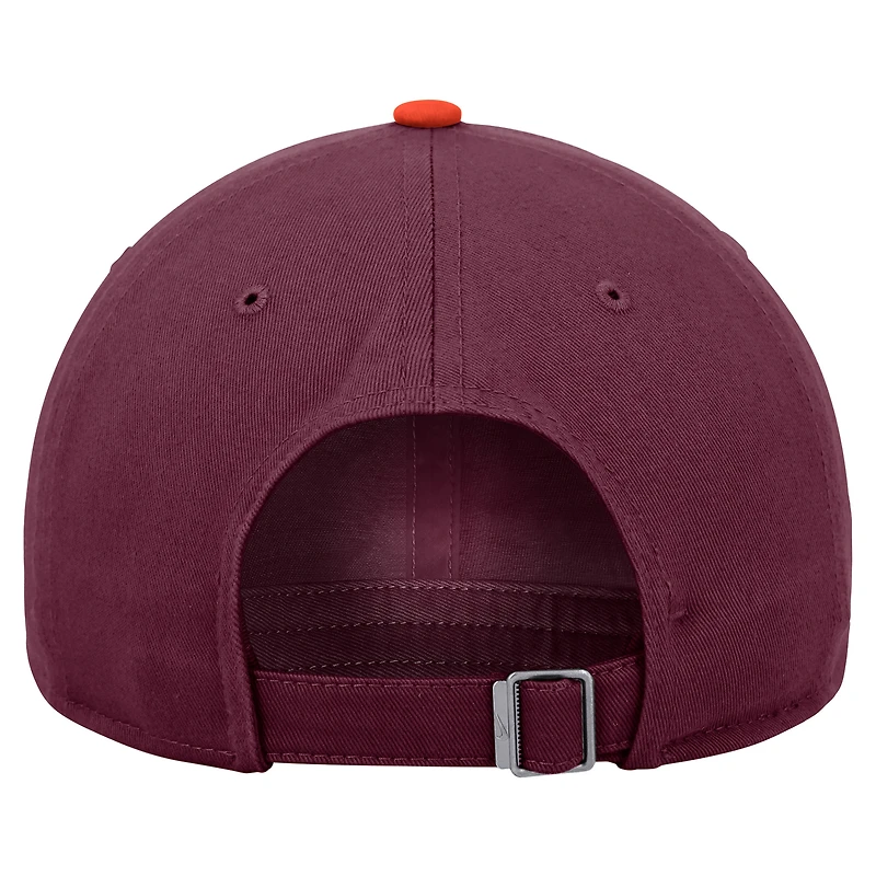 Men's Nike Maroon Virginia Tech Hokies Colorblock Club Adjustable Hat