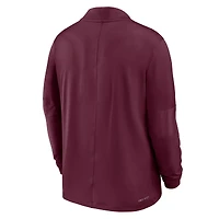 Pull Nike marron Virginia Tech Hokies Dri-FIT à demi-zip pour homme