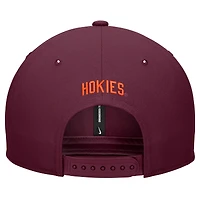 Casquette Nike Virginia Tech Hokies Pro Snapback Bordeaux pour homme