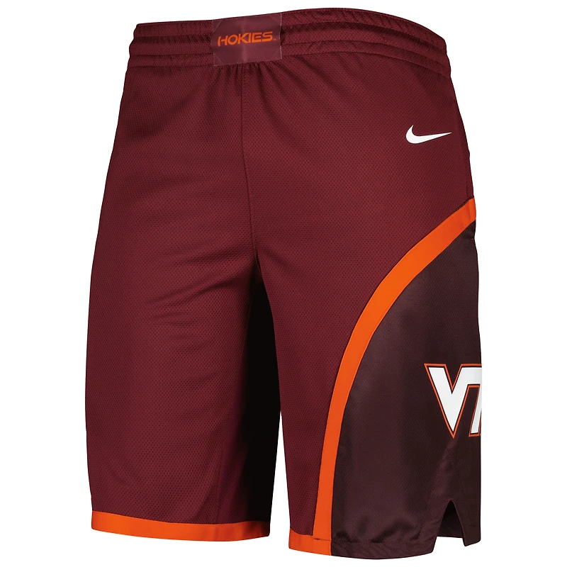 Men's Nike Maroon Virginia Tech Hokies Replica Performance Basketball Shorts