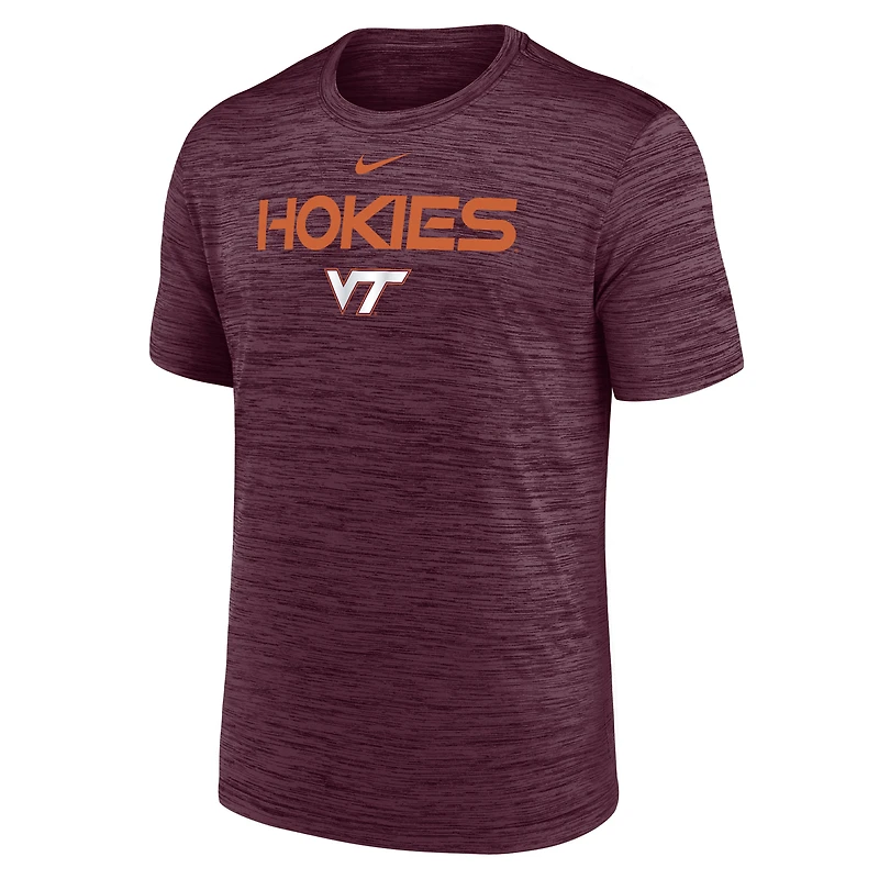Men's Nike Maroon Virginia Tech Hokies Velocity Performance T-Shirt