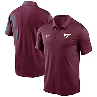 Polo Nike Victory Solid Performance bordeaux pour homme des Virginia Tech Hokies