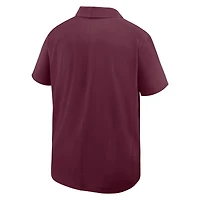 Polo tissé Nike bordeaux Virginia Tech Hokies pour homme