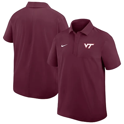 Polo tissé Nike bordeaux Virginia Tech Hokies pour homme