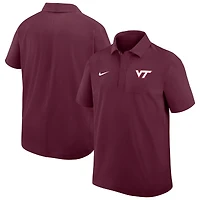 Polo tissé Nike bordeaux Virginia Tech Hokies pour homme