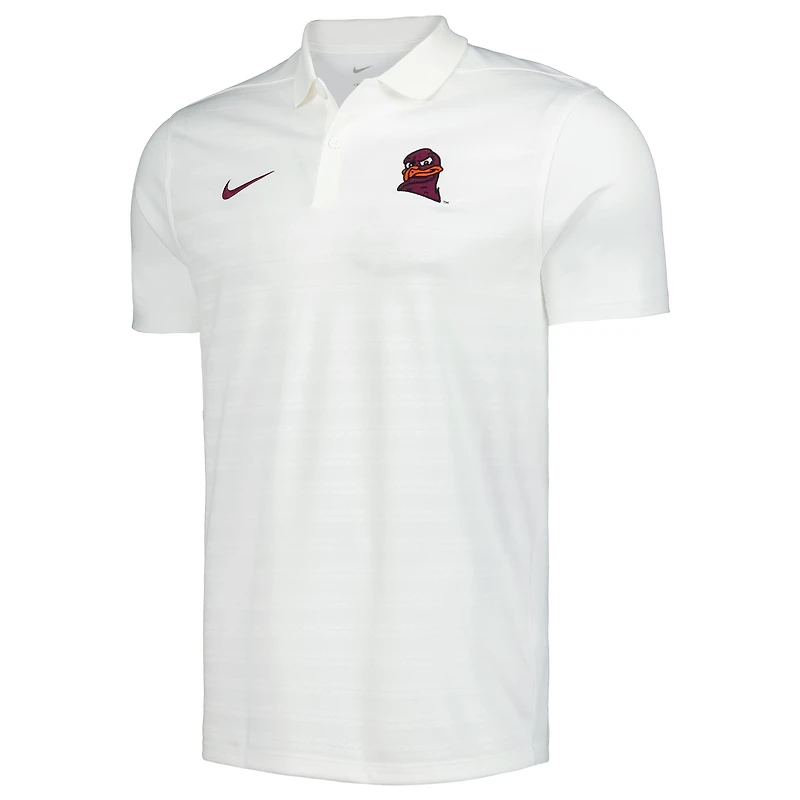 Men's Nike White Virginia Tech Hokies 2024 Early Season Coaches Sideline Polo