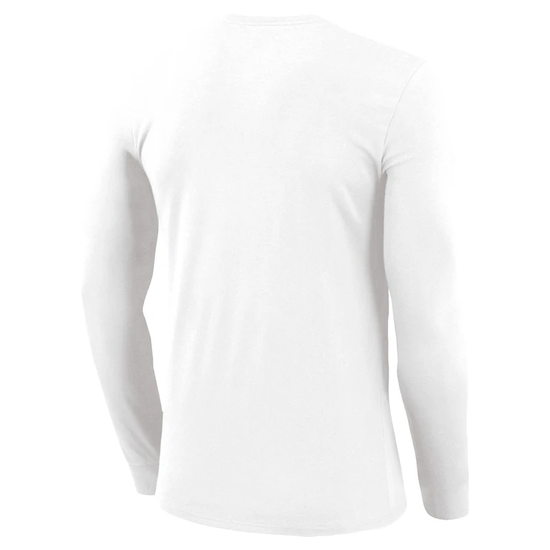 Men's Nike White Virginia Tech Hokies 2025 Courtside Basketball Shootaround Dri-FIT Long Sleeve T-Shirt