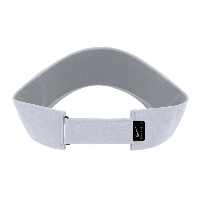 Men's Nike White Virginia Tech Hokies 2025 On-Field Ace Performance Adjustable Visor