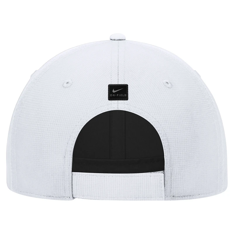 Casquette ajustable Nike blanche Virginia Tech Hokies 2025 On-Field Club Performance pour homme