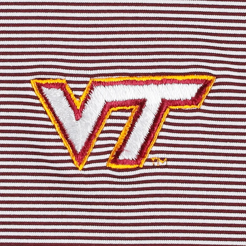 Polo Performance Peter Millar Virginia Tech Hokies Jubilee Stripe pour homme