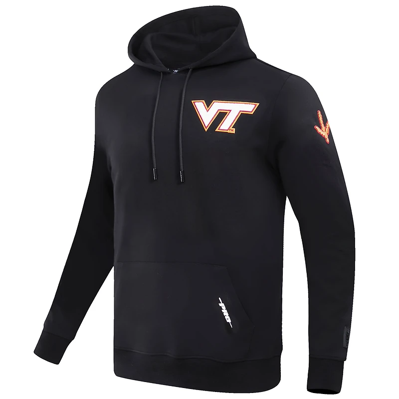 Sweat à capuche classique Virginia Tech Hokies noir Pro Standard pour homme