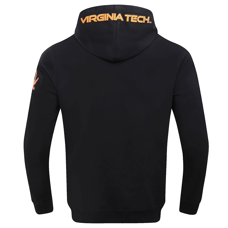Sweat à capuche classique Virginia Tech Hokies noir Pro Standard pour homme