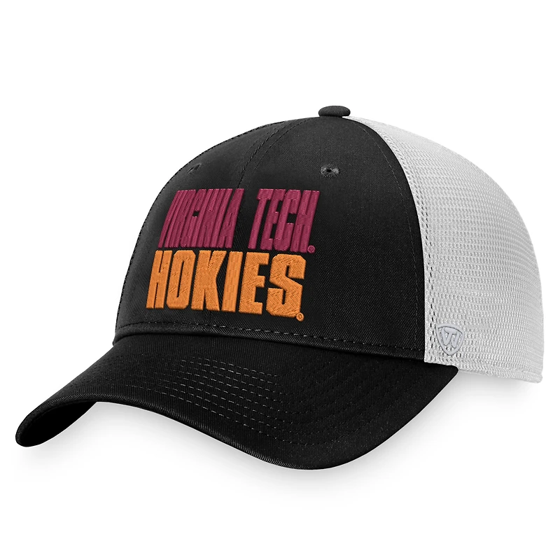 TOP VATECH NOIR BLANC NCAA TOP STOCKPILE TRUCKER HATMENSTR