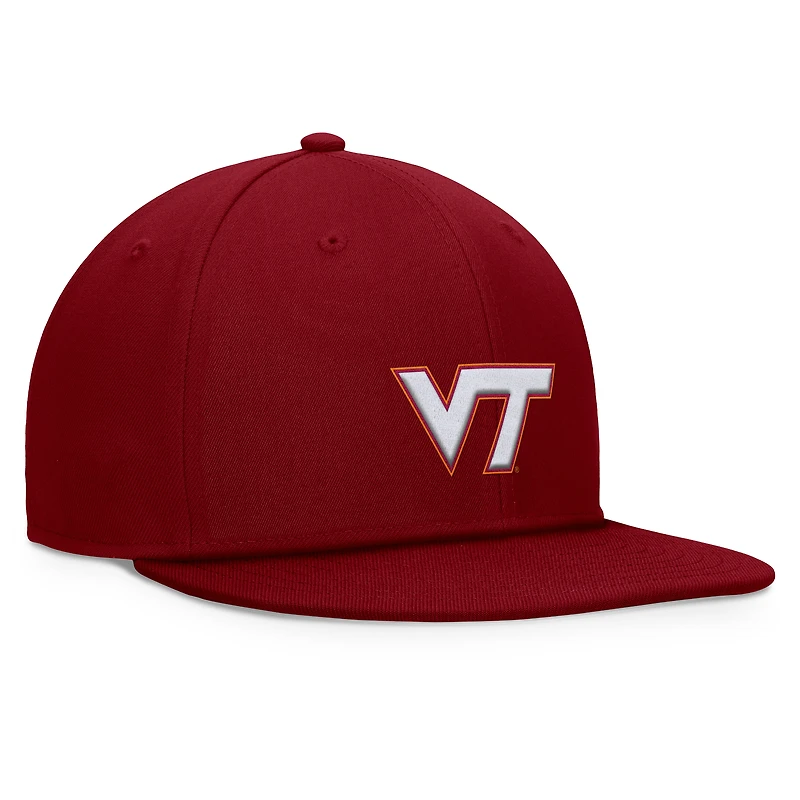 Men's Top of the World Maroon Virginia Tech Hokies Fundamental Snapback Hat