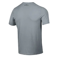 T-shirt de performance Under Armour gris pour homme Virginia Tech Hokies Wrestling Arch Over