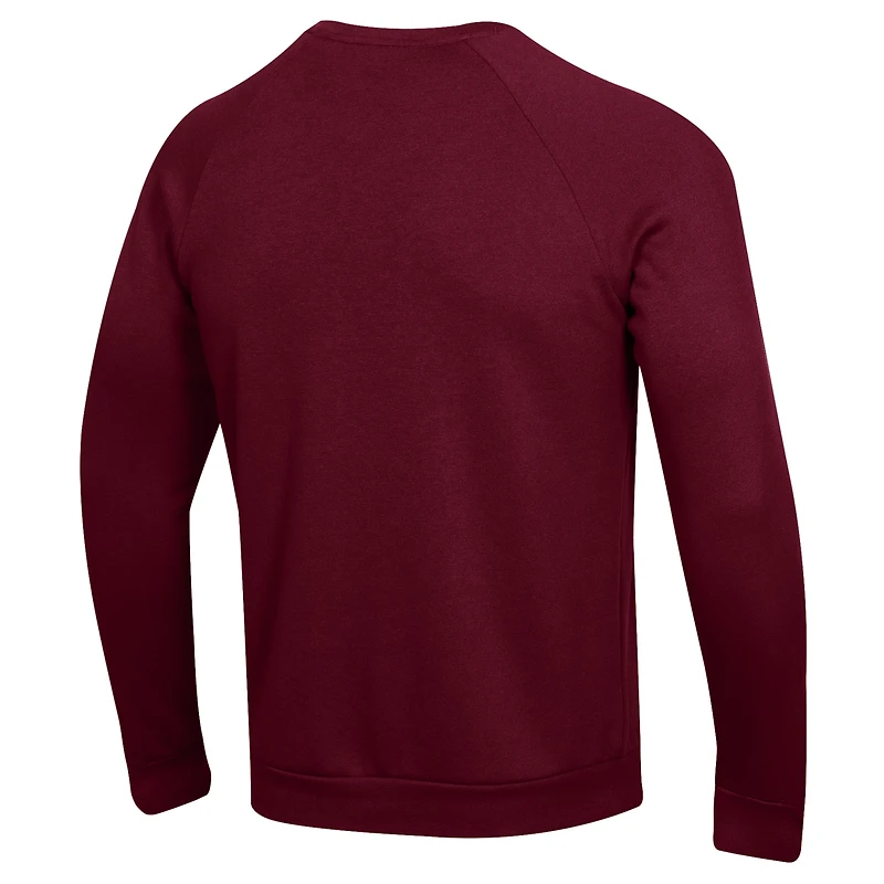 Sweat-shirt en molleton de baseball Under Armour All Day Arch Bordeaux Virginia Tech Hokies pour homme