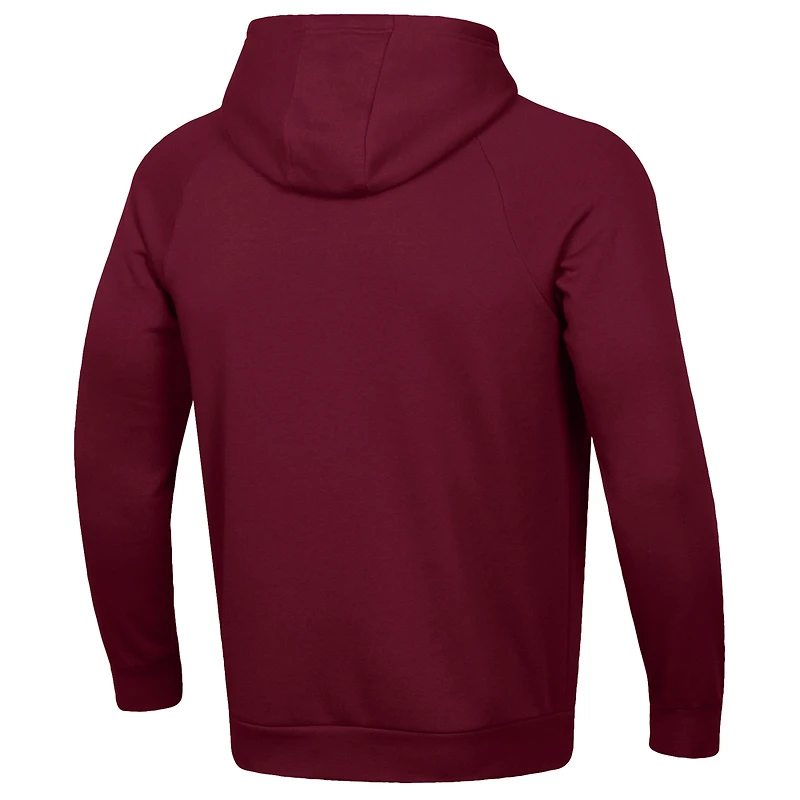Sweat à capuche en polaire Under Armour Lacrosse All Day Arch Bordeaux pour homme des Virginia Tech Hokies
