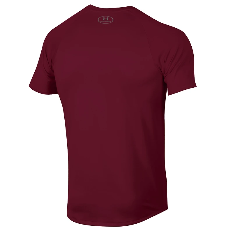 T-shirt raglan de performance Under Armour bordeaux Virginia Tech Hokies Softball Icon pour homme