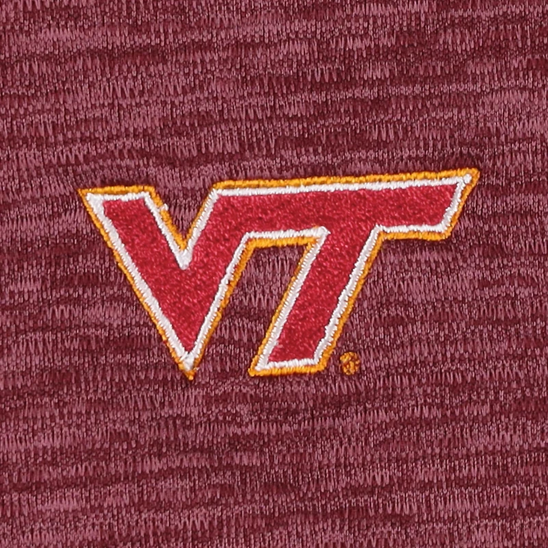 Sweat Vineyard Vines Virginia Tech Hokies Sankaty Quarter-Zip marron pour homme