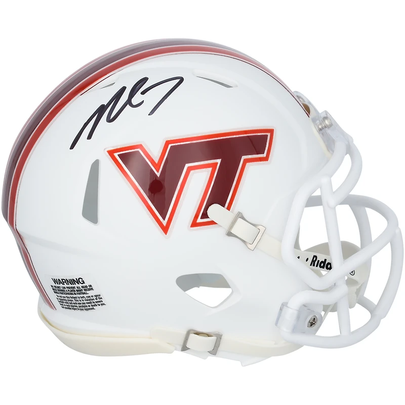 Michael Vick Virginia Tech Hokies Autographed Riddell Speed Mini Helmet  