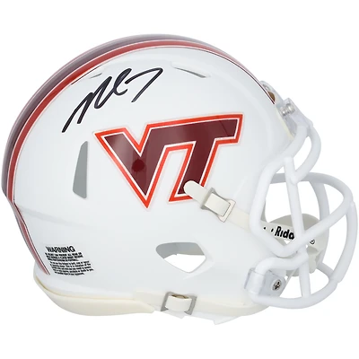 Casque Riddell Speed Mini autographié par Michael Vick des Virginia Tech Hokies