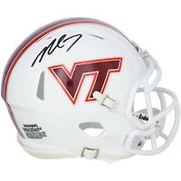 Casque Riddell Speed Mini autographié par Michael Vick des Virginia Tech Hokies