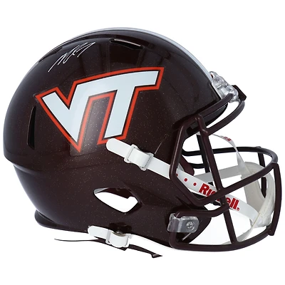 Michael Vick Virginia Tech Hokies Autographed Riddell Speed Replica Helmet