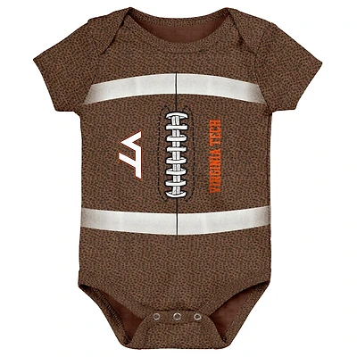 Newborn Outerstuff Brown Virginia Tech Hokies Football Bodysuit