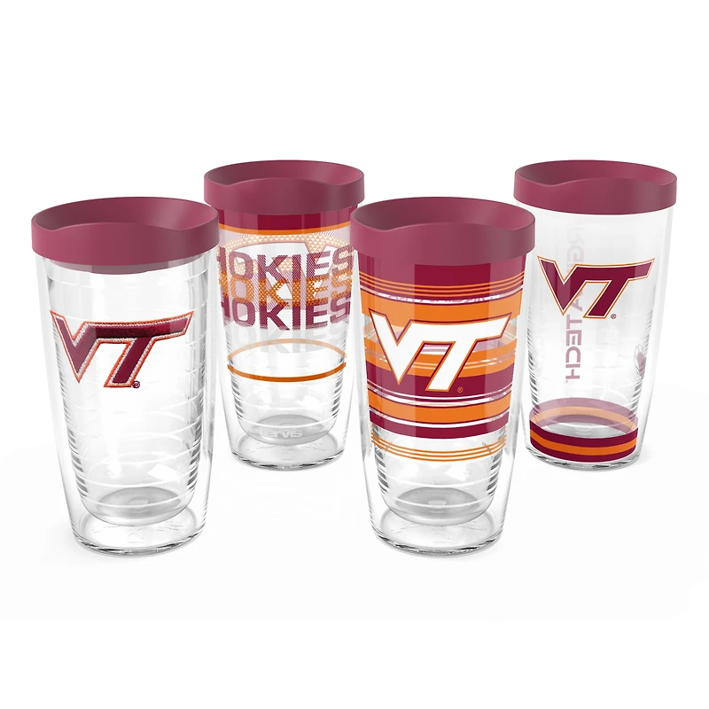 Tervis Virginia Tech Hokies paquet de quatre 16oz. Ensemble de gobelets classiques