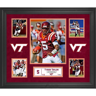 Tyrod Taylor Virginia Tech Hokies Framed 20" x 24" 5-Photo Collage