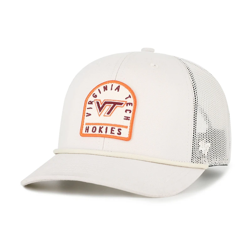 Casquette de camionneur ajustable unisexe « 47 » crème Virginia Tech Hokies Core & Inline Gravestone