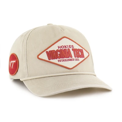 Unisex '47  Cream Virginia Tech Hokies Outdoorsmen Cairn Hitch Adjustable Hat