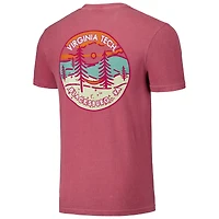 Unisex Maroon Virginia Tech Hokies Scenic Comfort Colors T-Shirt