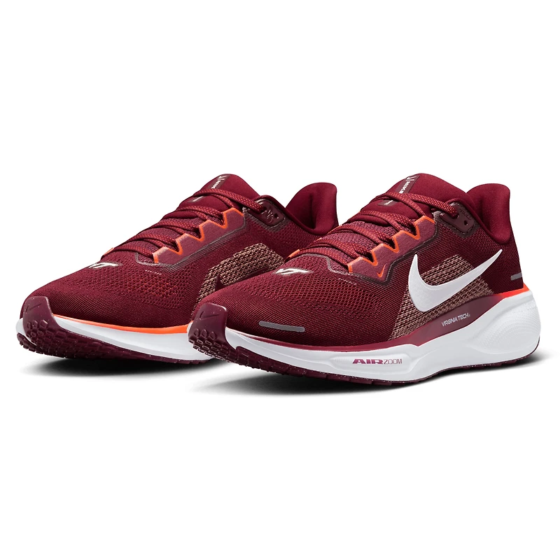 Chaussures de course unisexes Nike Zoom Pegasus 41 Virginia Tech Hokies Bordeaux