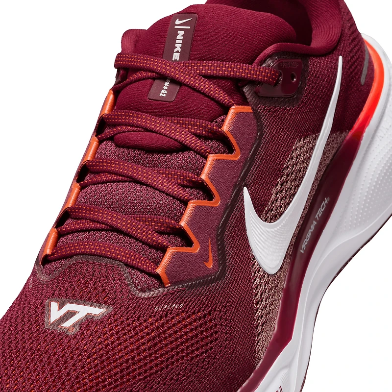 Chaussures de course unisexes Nike Zoom Pegasus 41 Virginia Tech Hokies Bordeaux